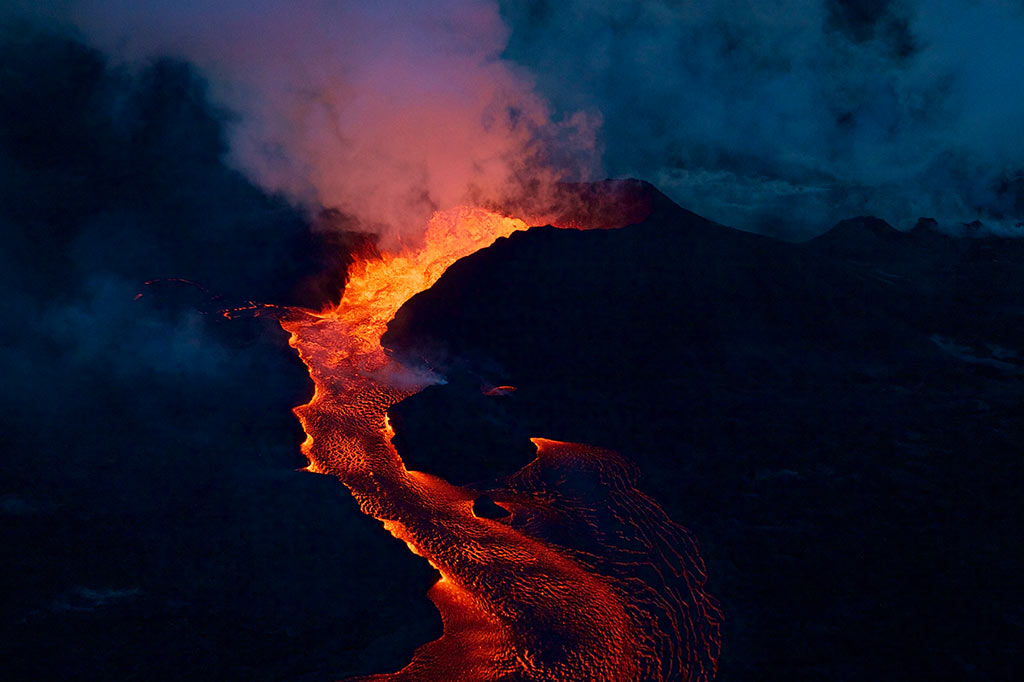 Kilauea volcanic mountains